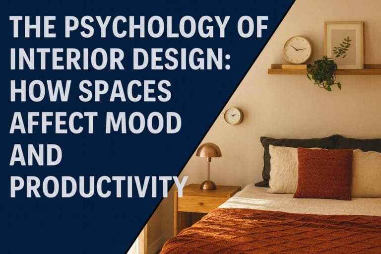 The Psychology of Interior Design: How Spaces Affect Mood and Productivity