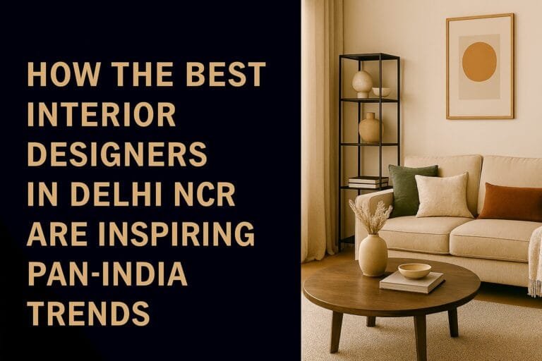 How the Best Interior Designers in Delhi NCR Are Inspiring Pan India Trends