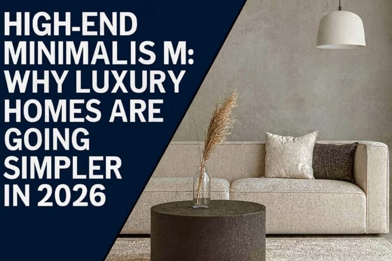 Luxury Minimalism 2026 | Best Interior Designer in Delhi NCR