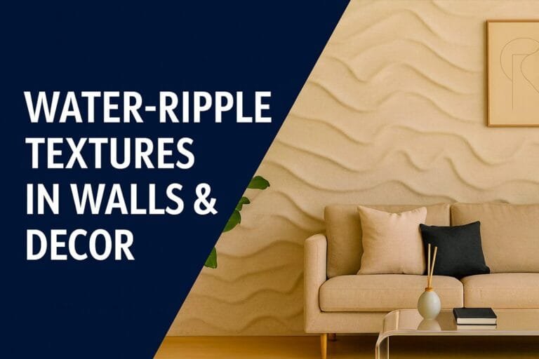 Water-Ripple Textures in Walls | Best Interior Designer Delhi NCR