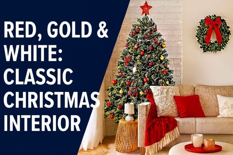 Red, Gold & White Christmas Styling | Best Interior Designer Delhi NCR