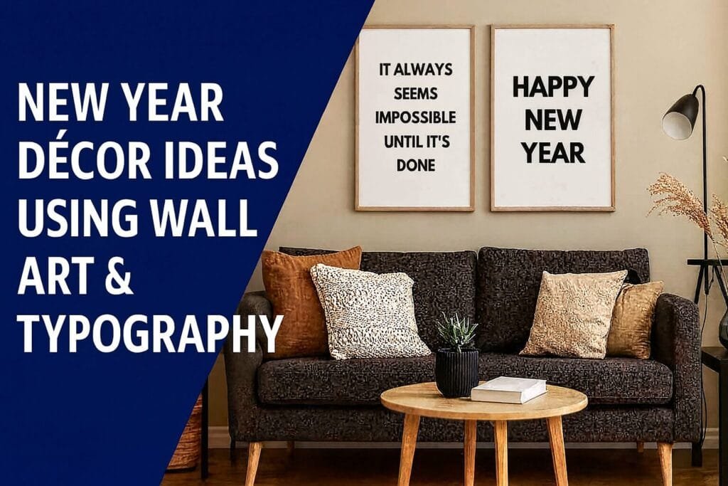 New Year Décor Ideas Using Wall Art & Typography