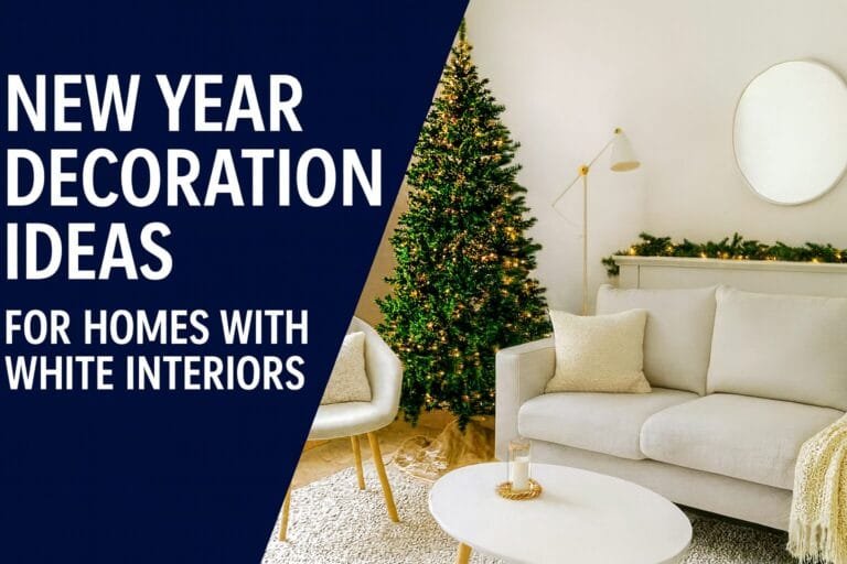 New Year Decor for White Interiors | Best Interior Designer Delhi NCR