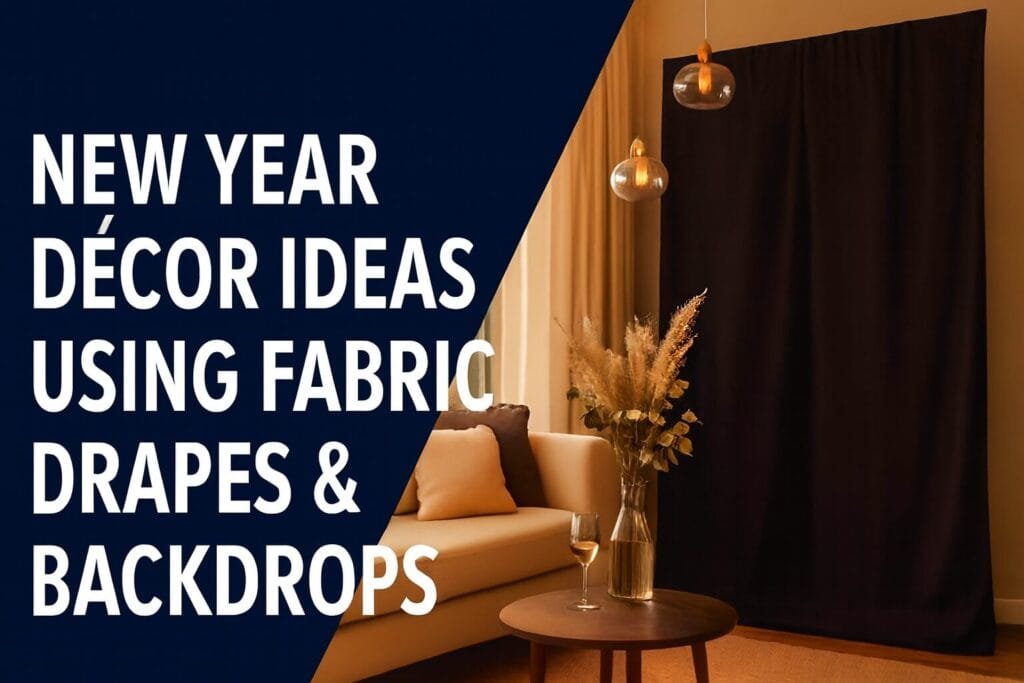 New Year Décor Ideas with Fabric Drapes | Best Interior Designer in Delhi NCR