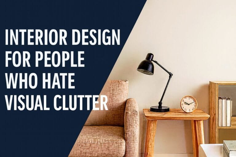 Interior Design for People Who Hate Visual Clutter
