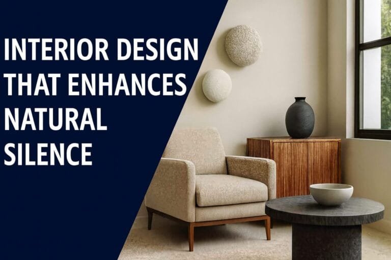 Interior Design That Enhances Natural Silence