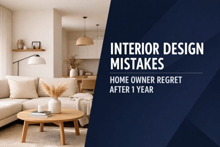 Interior Design Mistakes Homeowners Regret After 1 Year (And How to Avoid Them)