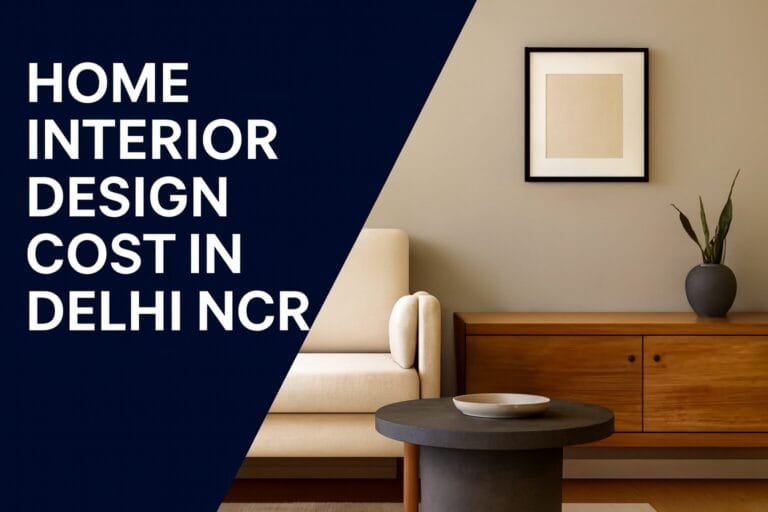 Home Interior Design Cost in Delhi NCR — Complete 2026 Guide for Homeowners